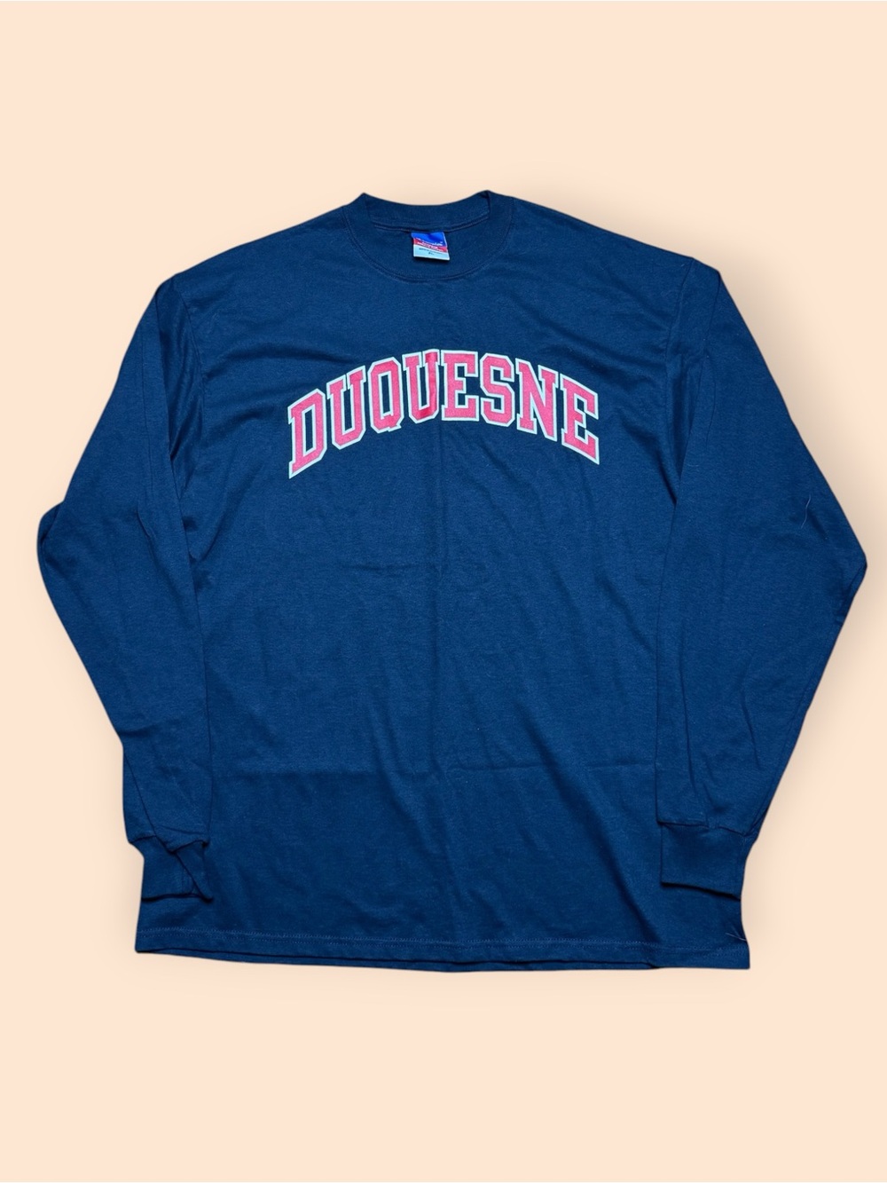 Vintage Duquesne Dukes Y2K Champion Long Sleeve T Shirt Men’s XL Blue Vtg 2000s